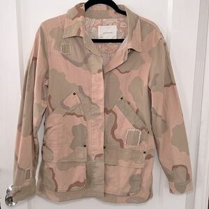Anthropology camouflage jacket size s